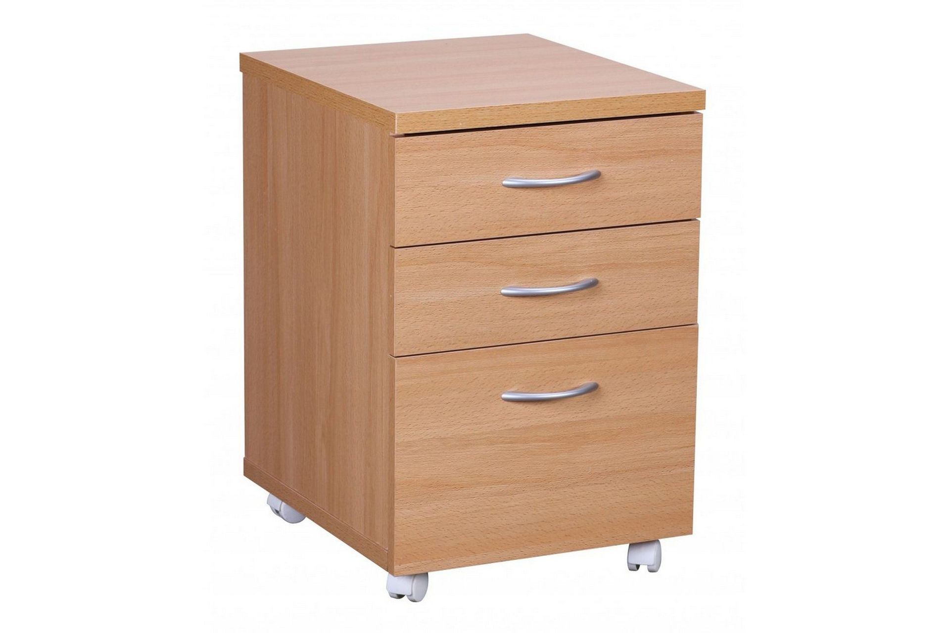 Rullkontejner Wohnling Bokutseende Folierad Spånskiva 4 Lådor Modern -