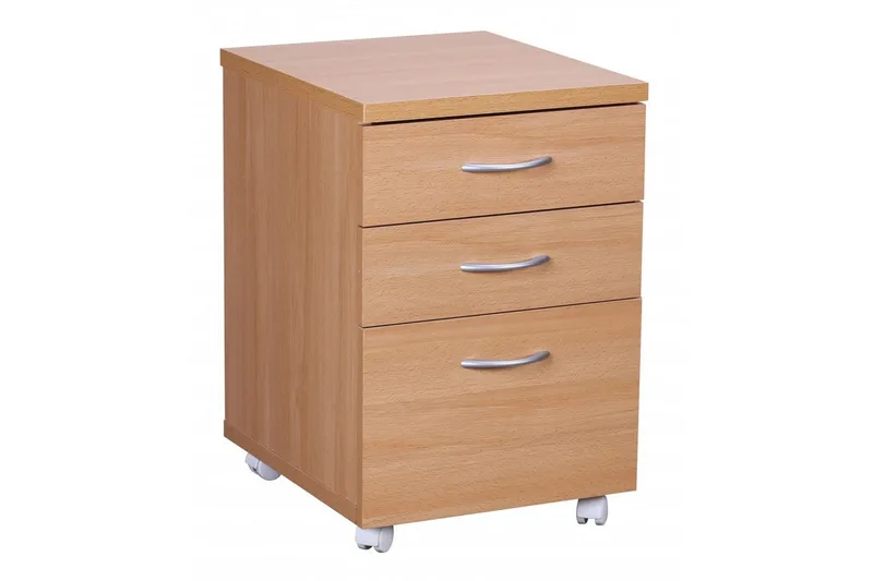 Rullkontejner Wohnling Bokutseende Folierad Spånskiva 4 Lådor Modern - Förvaring - Kontorsförvaring