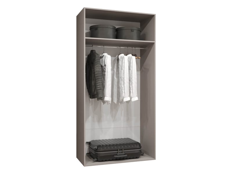 Barile Garderob 100 cm - Cashmere med svart detalj - Förvaring - Skåp - Garderobsskåp
