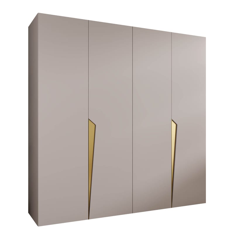 Barile Garderob 200 cm, Cashmere/guld
