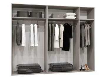 Barile Garderob 250 cm - Cashmere - Förvaring - Skåp - Garderobsskåp