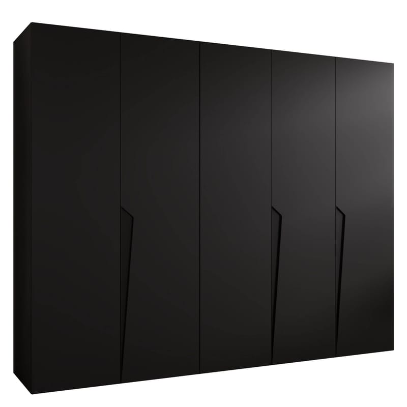 Barile Garderob 250 cm, Svart