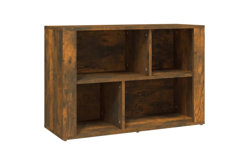 beBasic Förvaringsskåp rökfärgad ek 80x30x54 cm konstruerat trä - Förvaring - Skåp - Vitrinskåp