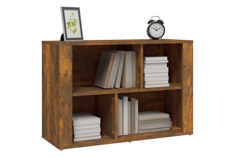 beBasic Förvaringsskåp rökfärgad ek 80x30x54 cm konstruerat trä - Förvaring - Skåp - Vitrinskåp