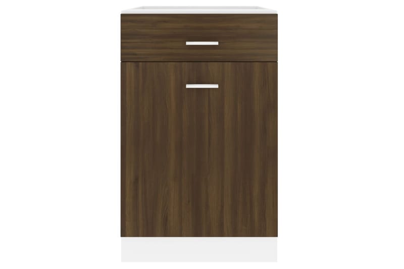 beBasic Underskåp rökfärgad Brun ek 50x46x81,5 cm konstruerat trä - Förvaring - Skåp - Köksskåp