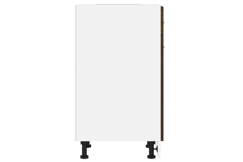 beBasic Underskåp rökfärgad Brun ek 50x46x81,5 cm konstruerat trä - Förvaring - Skåp - Köksskåp