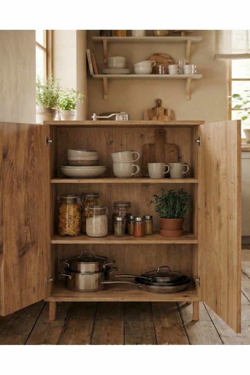 Belvo Multifunktionsskåp 60x85x30 cm - Sapphire Oak - Förvaring - Skåp - Köksskåp