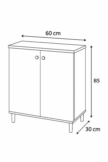 Belvo Multifunktionsskåp 60x85x30 cm - Vit - Förvaring - Skåp - Köksskåp