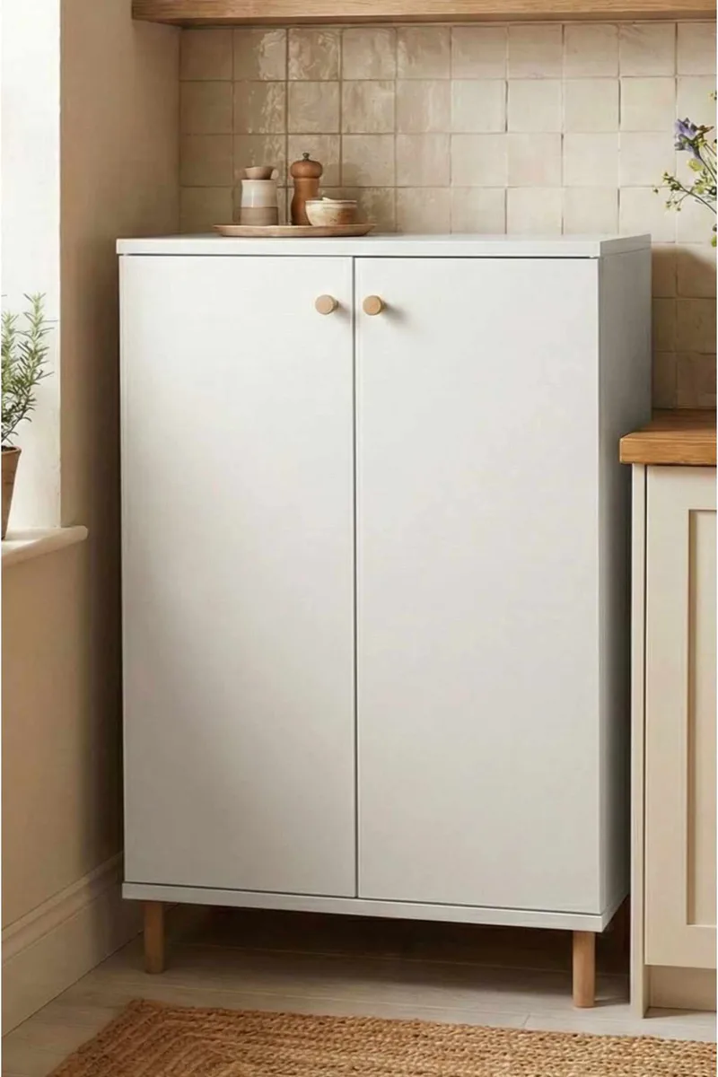 Belvo Multifunktionsskåp 60x85x30 cm - Vit - Förvaring - Skåp - Köksskåp