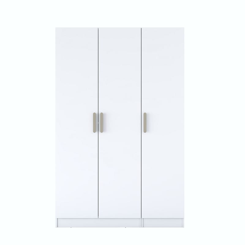 Bralen Garderob 135x210x57,5 cm - Vit - Förvaring - Skåp - Garderobsskåp