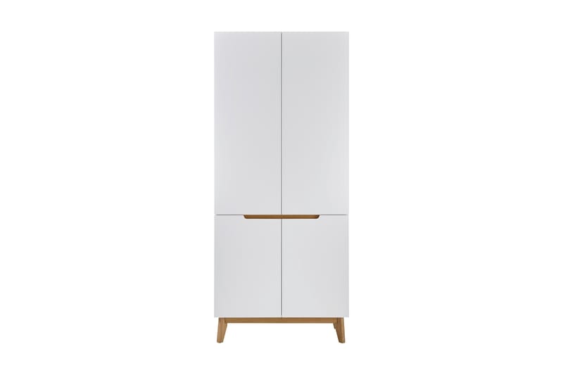 BRISLAN Foajéskåp 85 cm Vit|Ek - Förvaring - Skåp