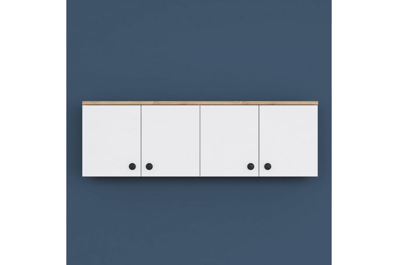 Calros Hörnskåp - Valnöt/Vit - Förvaring - Skåp - Köksskåp