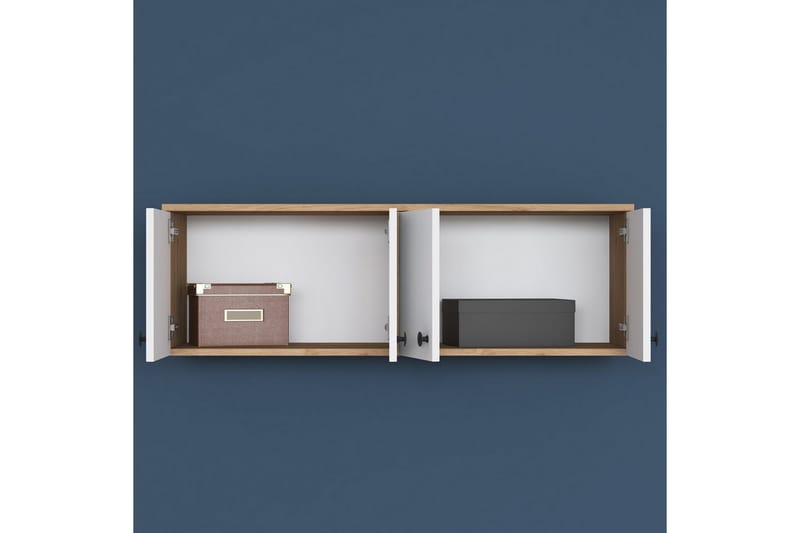 Calros Hörnskåp - Valnöt/Vit - Förvaring - Skåp - Köksskåp