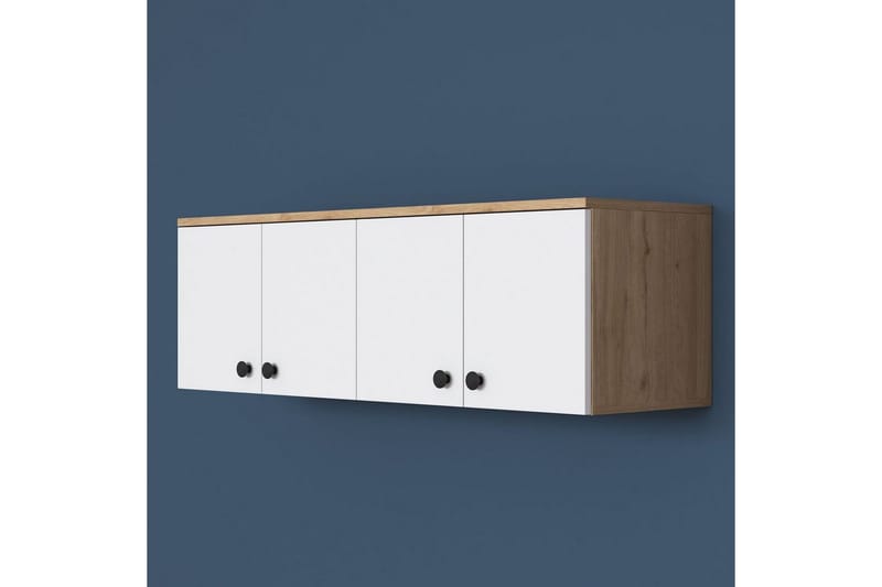 Calros Hörnskåp - Valnöt/Vit - Förvaring - Skåp - Köksskåp