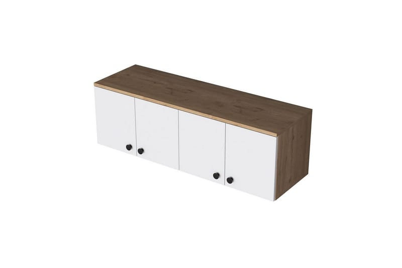 Calros Hörnskåp - Valnöt/Vit - Förvaring - Skåp - Köksskåp