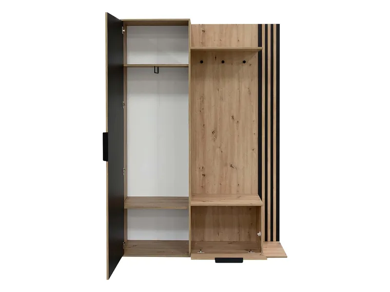 Cinerea Hallmöbel 140 cm - brun, svart - Möbler - Hall & entré - Möbelset för hall & entré