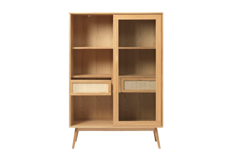 Cytheria Vitrinskåp 110x160 cm - Beige - Förvaring - Skåp - Vitrinskåp