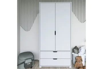 Dasina Garderobsskåp 90x183 cm - Vit - Förvaring - Skåp - Garderobsskåp