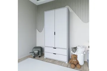 Dasina Garderobsskåp 90x183 cm - Vit - Förvaring - Skåp - Garderobsskåp