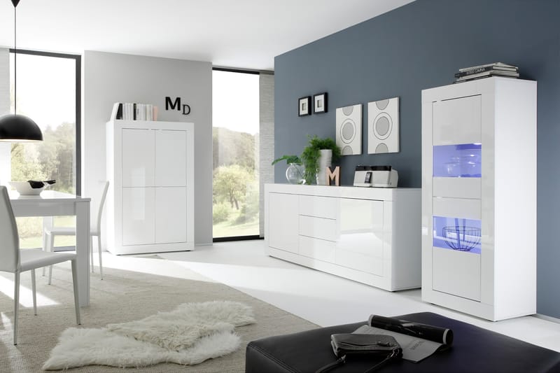 DINAMI Highboard 102 Vit - Förvaring - Skåp