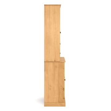 Edith Vitrinskåp 127x180 cm - Betsad/vaxad furu - Förvaring - Skåp - Vitrinskåp
