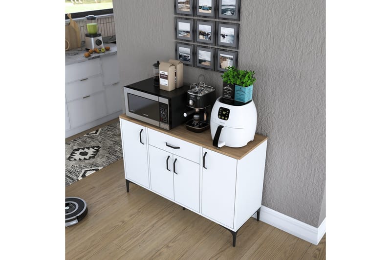 Eligius Underskåp - Vit/Valnöt - Förvaring - Skåp - Köksskåp