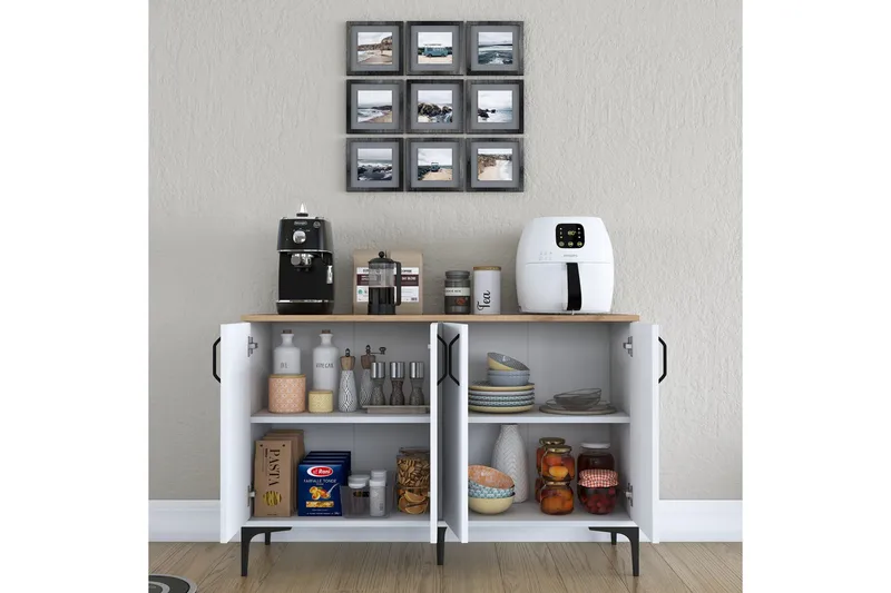 Eligius Underskåp - Vit/Valnöt - Förvaring - Skåp - Köksskåp