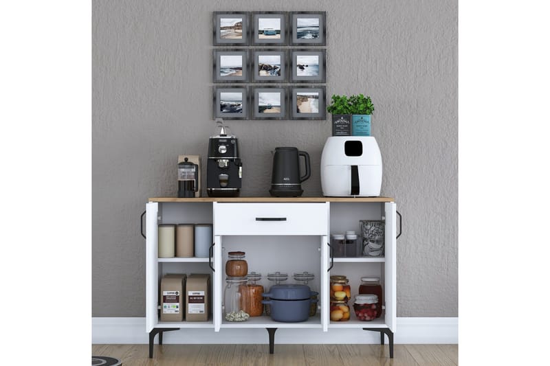 Eligius Underskåp - Vit/Valnöt - Förvaring - Skåp - Köksskåp