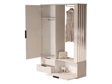 Faro Hallmöbel 140 cm - beige - Möbler - Hall & entré - Möbelset för hall & entré