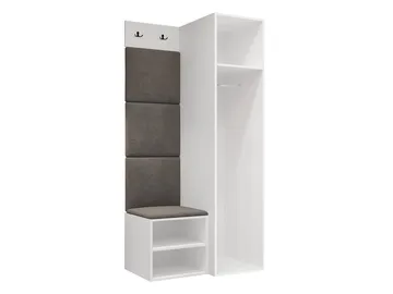 Farosa Hallmöbelset 82x191 cm - Valnöt + Manila 16 - Förvaring - Skåp - Garderobsskåp