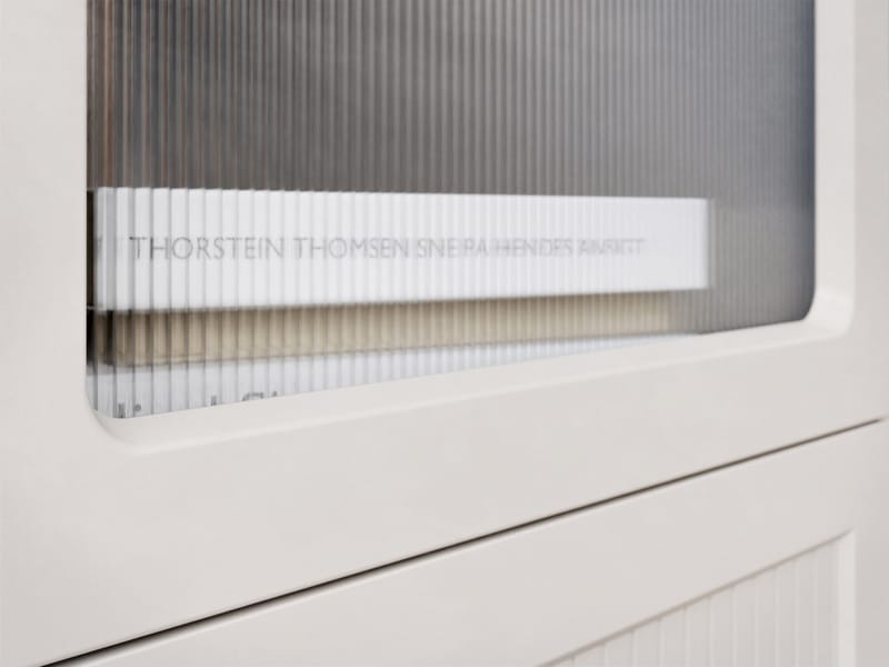 Fayric Vitrinsk åp 46x201 cm - Beige - Förvaring - Skåp - Vitrinskåp