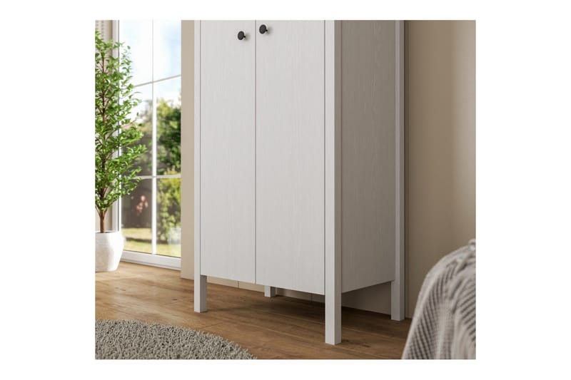 Ferra Garderobsskåp 70x194,8 cm - Natur/Vit - Förvaring - Skåp - Garderobsskåp