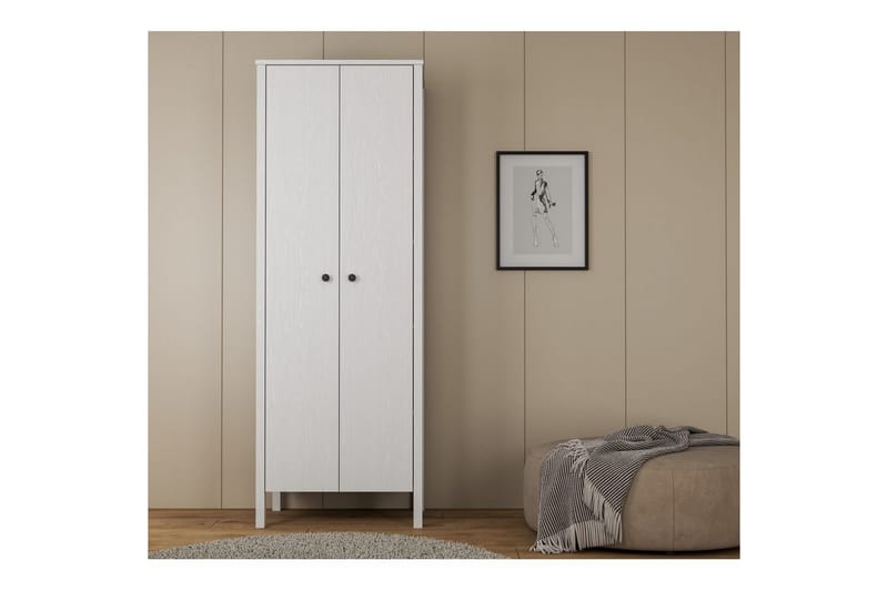 Ferra Garderobsskåp 70x194,8 cm - Natur/Vit - Förvaring - Skåp - Garderobsskåp