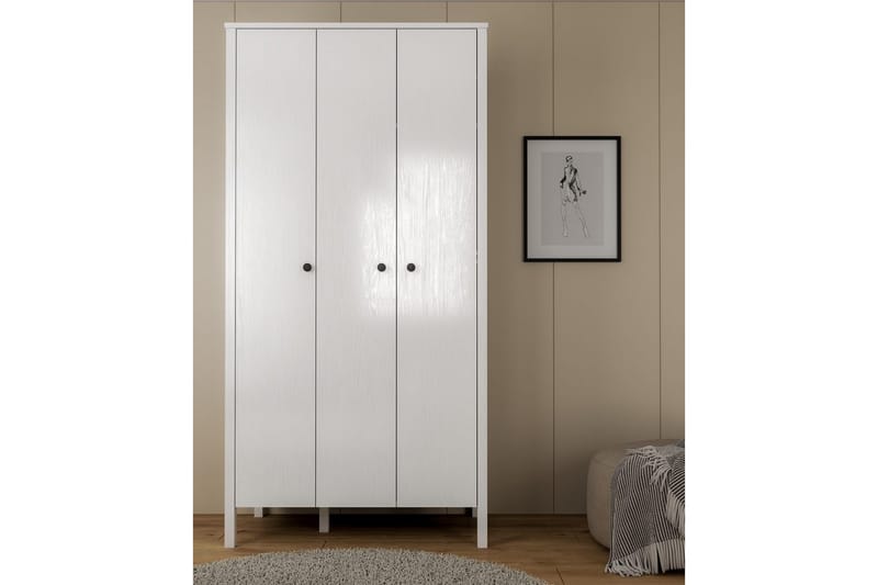 Ferra Garderobsskåp 98x194,8 cm - Natur/Vit - Förvaring - Skåp - Garderobsskåp