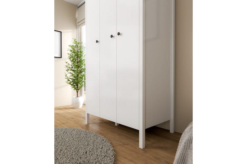 Ferra Garderobsskåp 98x194,8 cm - Natur/Vit - Förvaring - Skåp - Garderobsskåp