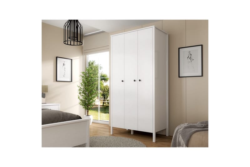 Ferra Garderobsskåp 98x194,8 cm - Natur/Vit - Förvaring - Skåp - Garderobsskåp