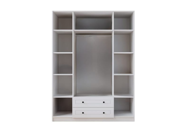 Feyric Garderobsskåp 140x240 cm - Matt Vit - Förvaring - Skåp - Garderobsskåp