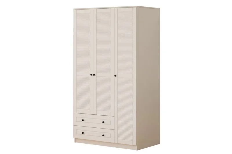 Fornis Garderobsskåp 105x184 cm - Matt Vit - Förvaring - Skåp - Garderobsskåp