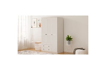 Fornis Garderobsskåp 105x210 cm - Matt Vit - Förvaring - Skåp - Garderobsskåp