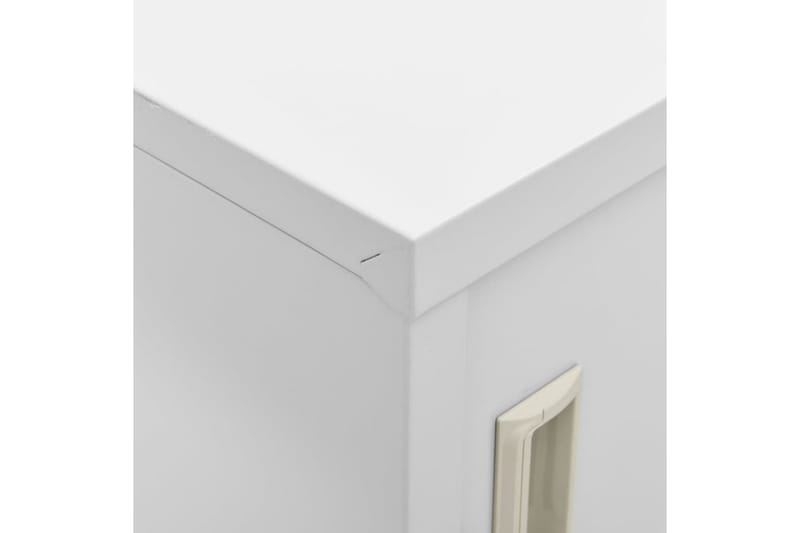 Förvaringsskåp 2 st ljusgrå 90x45x92,5 cm stål - Grå - Förvaring - Skåp
