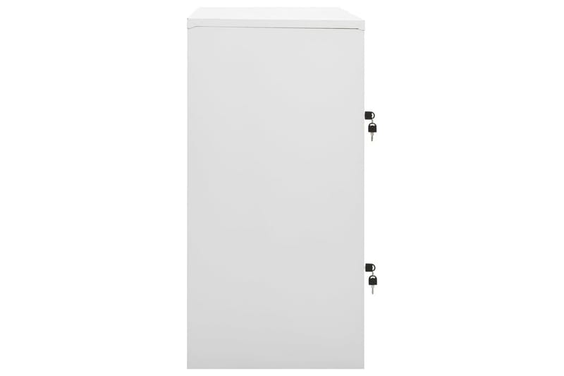 Förvaringsskåp 5 st ljusgrå och blå 90x45x92,5 cm stål - Grå - Förvaring - Skåp