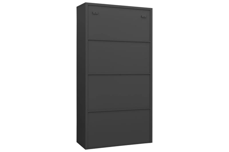 Förvaringsskåp antracit 90x40x180 cm stål - Grå - Förvaring - Skåp