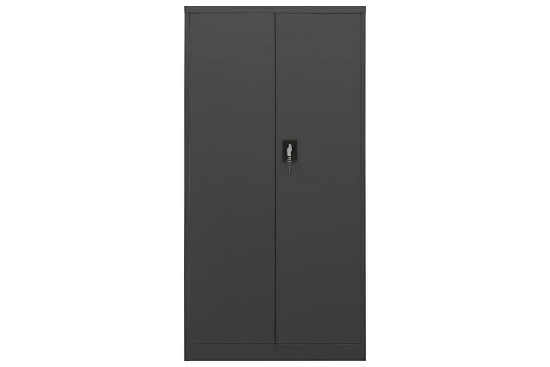 Förvaringsskåp antracit 90x40x180 cm stål - Grå - Förvaring - Skåp