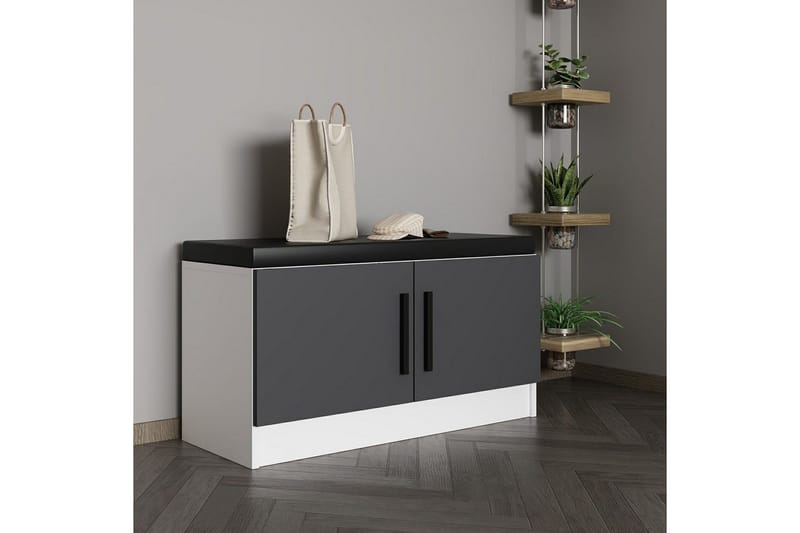 Hew Omklädningsskåp 90x35 cm - Antracit - Förvaring - Skåp - Förvaringsskåp - Klädskåp & omklädningsskåp