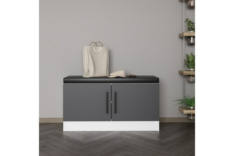 Hew Omklädningsskåp 90x35 cm - Antracit - Förvaring - Skåp - Förvaringsskåp - Klädskåp & omklädningsskåp