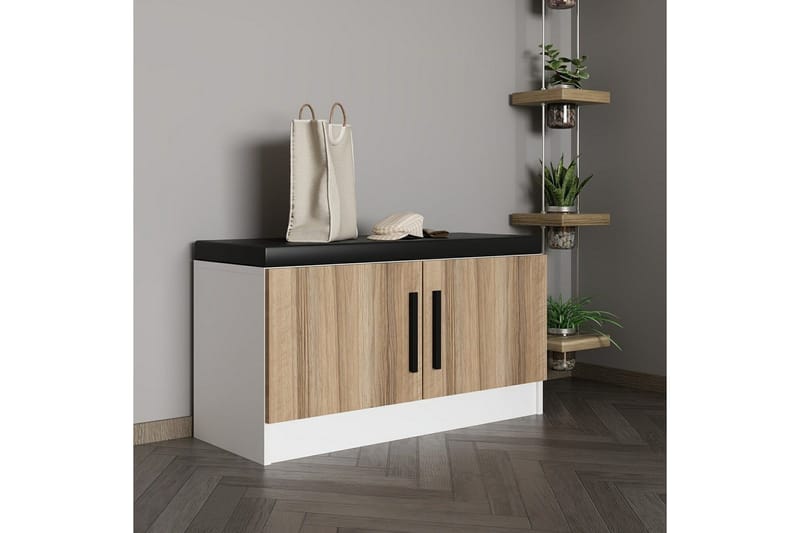 Hew Omklädningsskåp 90x35 cm - Valnöt - Förvaring - Skåp - Förvaringsskåp - Klädskåp & omklädningsskåp