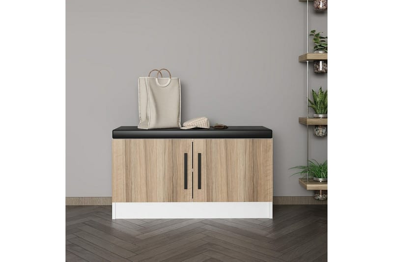 Hew Omklädningsskåp 90x35 cm - Valnöt - Förvaring - Skåp - Förvaringsskåp - Klädskåp & omklädningsskåp