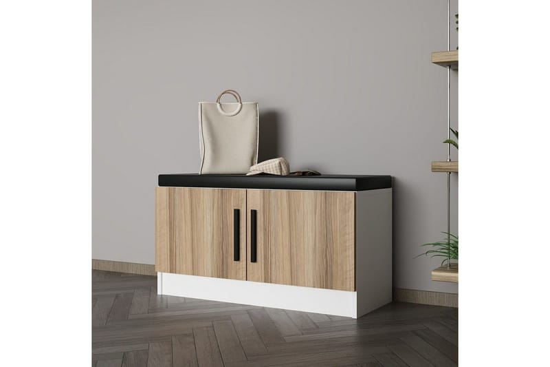 Hew Omklädningsskåp 90x35 cm - Valnöt - Förvaring - Skåp - Förvaringsskåp - Klädskåp & omklädningsskåp