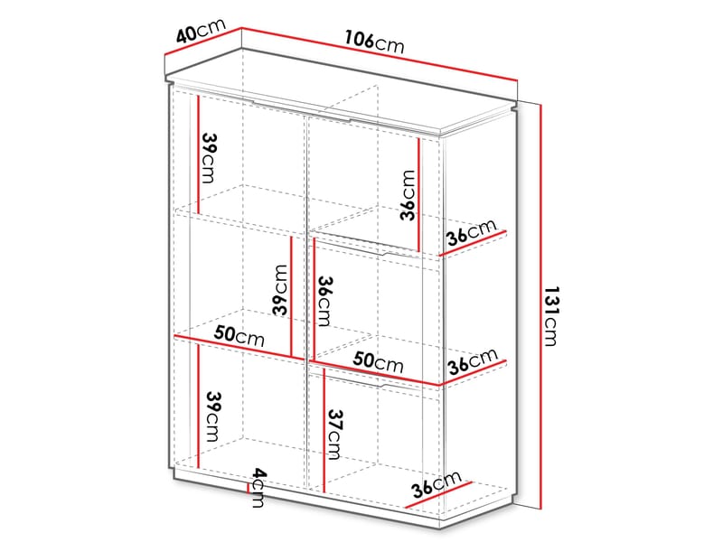 Hilafin Högskåp - Förvaring - Förvaringsmöbler - Byrå