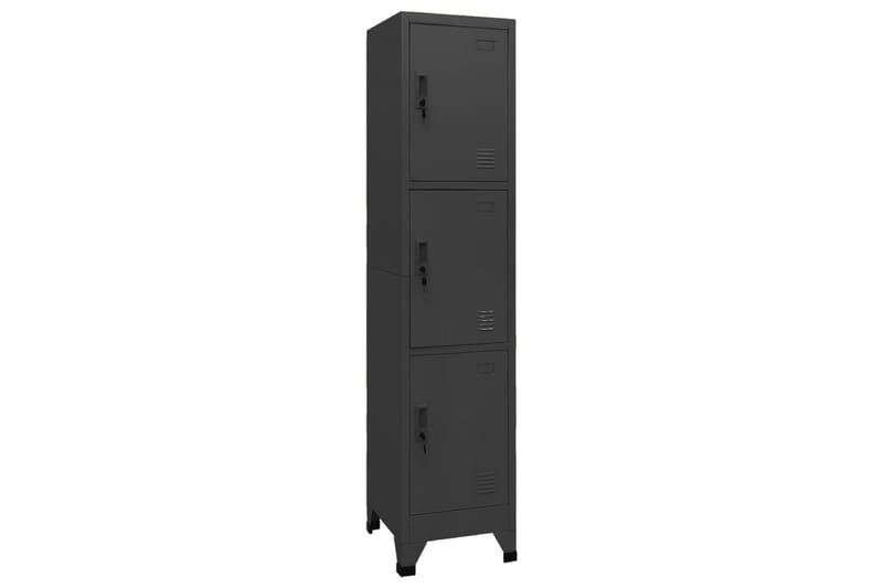 beBasic Förvaringsskåp antracit 38x45x180 cm stål - Förvaring - Skåp - Förvaringsskåp - Kontorsskåp - Dokumentskåp